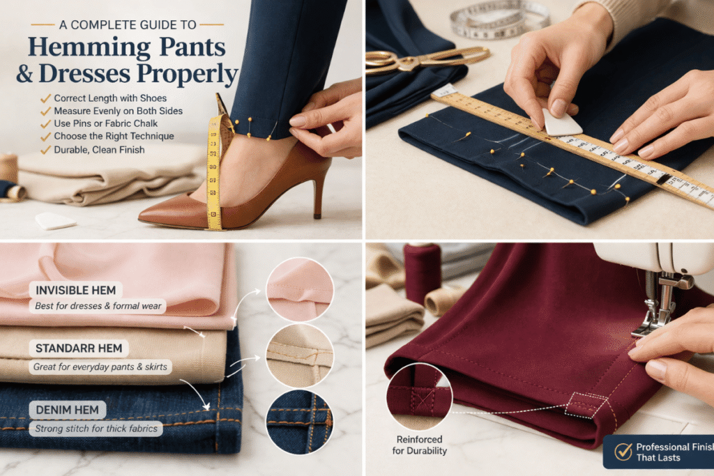 A Complete Guide to Hemming Pants and Dresses Properly