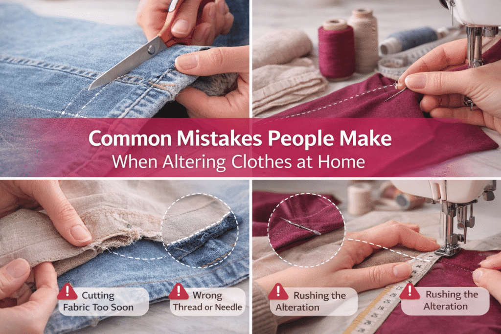 Common Mistakes People Make When Altering Clothes at Home